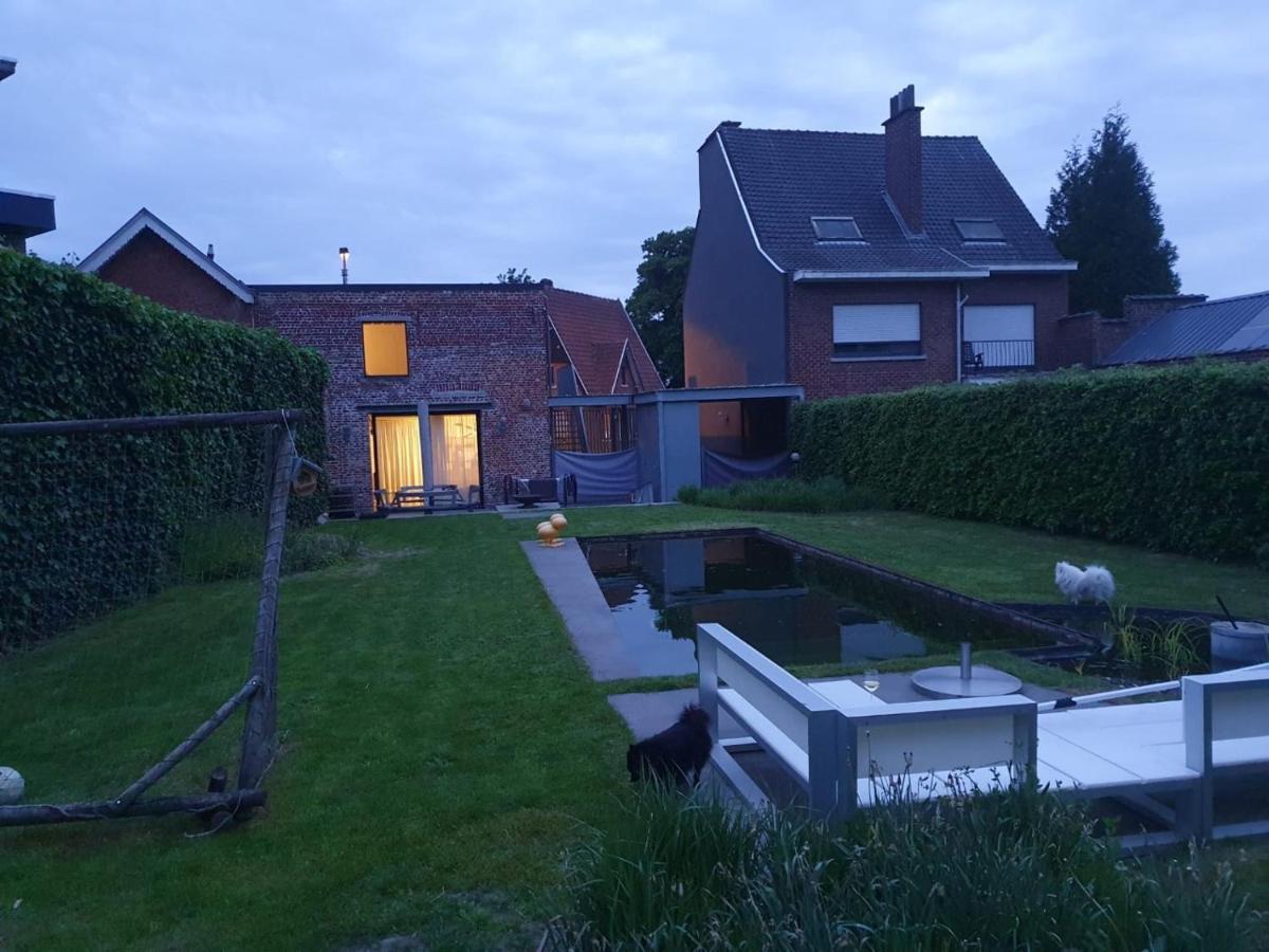 Gezellige Moderne Woning Met Zwemvijver Halle  Luaran gambar
